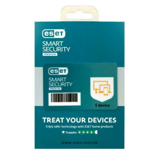ESET Smart Security Premium Retail Box Single  Single 5 Device Licence - 1 Year - PC, Mac, Linux & Android