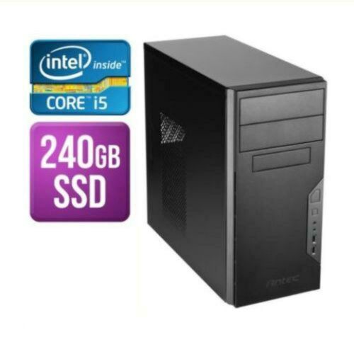 Spire MATX Tower PC, i5-9400F, 8GB, 240GB SSD, Asus GT710, Corsair 450W, DVDRW, KB & Mouse, Front ARGB LED Strip, No Operating System