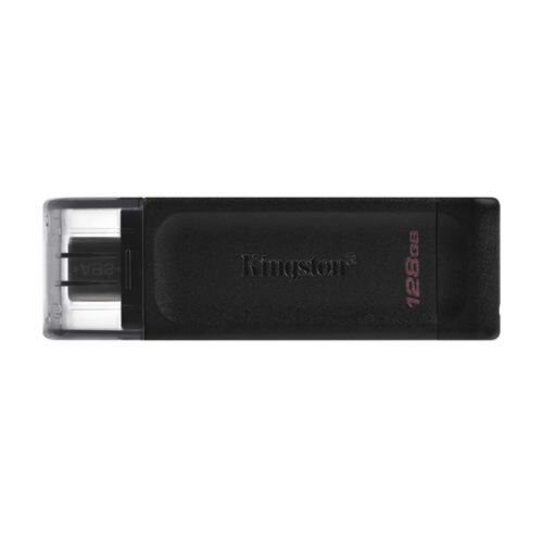 Kingston 128GB USB 3.2 Gen1 Type-C Memory Pen, DataTraveler 70, Cap