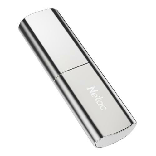 Netac 256GB US2 USB 3.2 Gen2 Memory Pen, Zinc Alloy Casing, Cap, R/W 550/500 MB/s