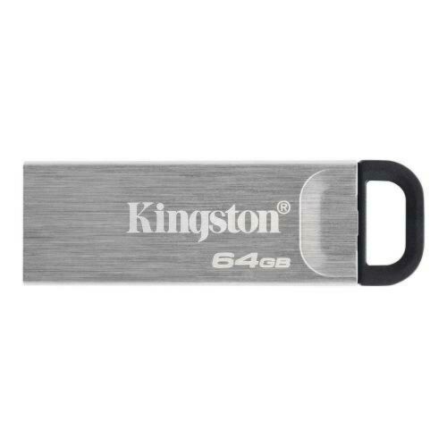Kingston 64GB DataTraveler Kyson USB 3.2 Gen1 Memory Pen, Metal Capless Design, R/W 200/60 MB/s