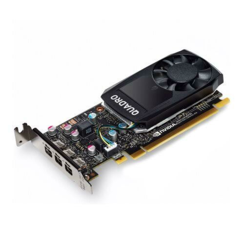 PNY Quadro P400 V2 Professional Graphics Card, 2GB DDR5, 256 Cores, 3 miniDP 1.4 (1 x DVI & 3 x DP adapters), Low Profile (Bracket Included), Retail