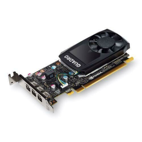 PNY Quadro P400 Professional Graphics Card, 2GB DDR5, 256 Cores, 3 miniDP 1.4 (3 x DVI adapters), Low Profile (Bracket Included), Retail