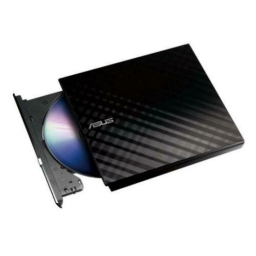 Asus (SDRW-08D2S-U LITE) External Slimline DVD Re-Writer, USB, 8x, Black, Cyberlink Power2Go 8