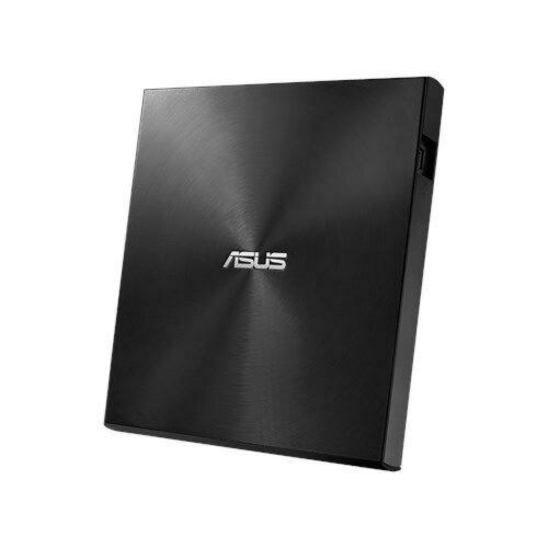 Asus (ZenDrive U9M) External Slimline DVD Re-Writer, USB-A / USB-C, 8x,  M-Disc Support, Cyberlink Power2Go 8, Black