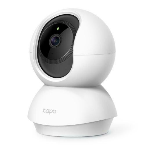 TP-LINK (TAPO C200) Pan/Tilt Home Security Wi-Fi Camera, 1080p, Night Vision, Motion Detection, Alarms, 2-way Audio, Voice Control, SD Card Slot