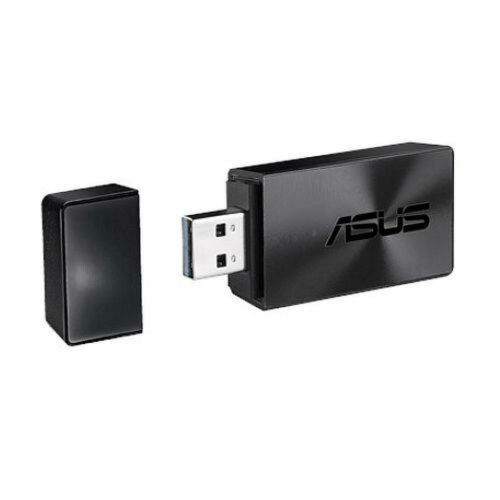 Asus (USB-AC54 B1) AC1300 (867+300) Wireless Dual Band USB Adapter, MU-MIMO, 256QAM, USB3